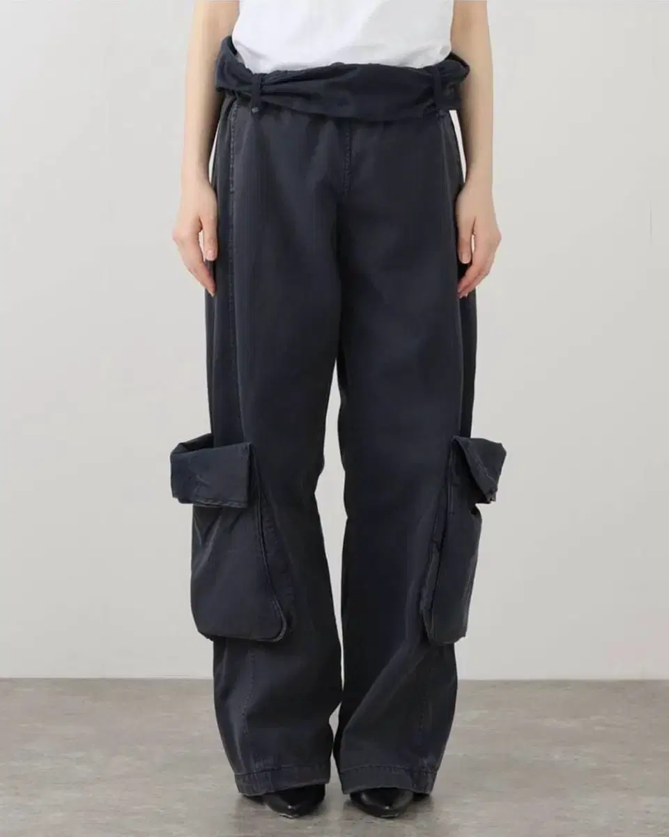 open yy washed rolled cargo pants navy s | 브랜드 중고거래 플랫폼